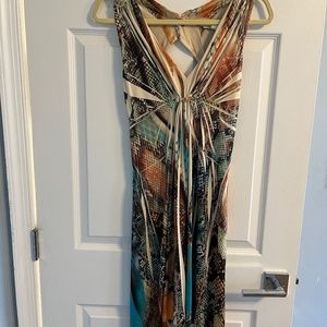Boston Proper snake print dress